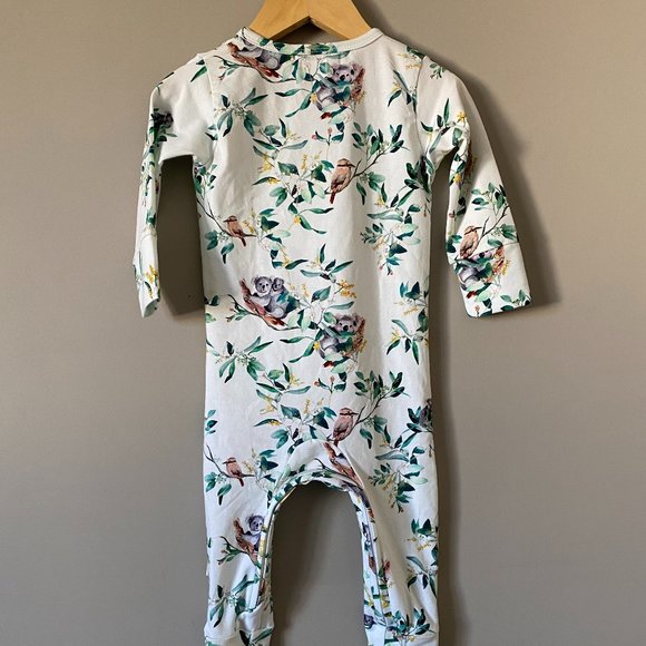 Snuggle Hunny Footed Growsuit - Eucalyptus - Picture 7 of 7